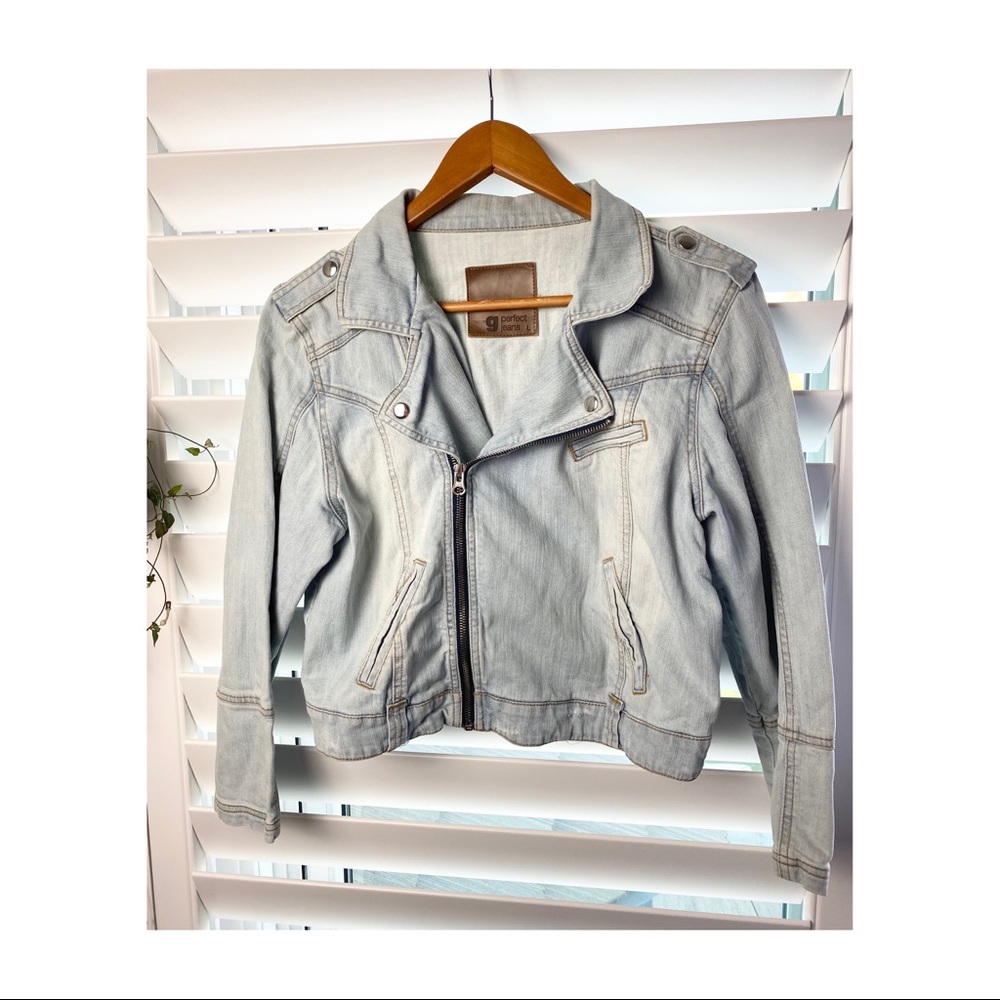 Motorcycle denim jacket